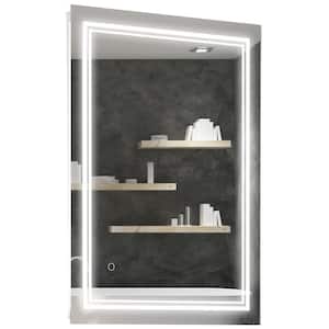31.5 in. W x 23.5 in. H Rectangle Framed Silver Mirror