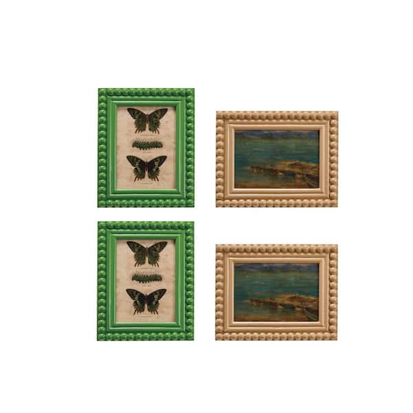 Storied Home Multicolor Rustic Charm Hobnail Picture Frame (Set of 2)