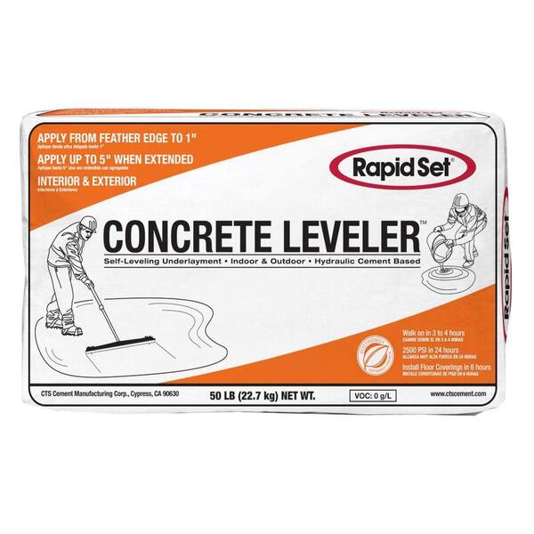 Rapid Set 50 Lb Cts Concrete Leveler, Dry Otter Basement Waterproofing Foundation Repair Kit Home Depot
