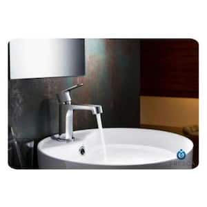 Gravina Single Hole 1-Handle Low-Arc Bathroom Faucet in Chrome