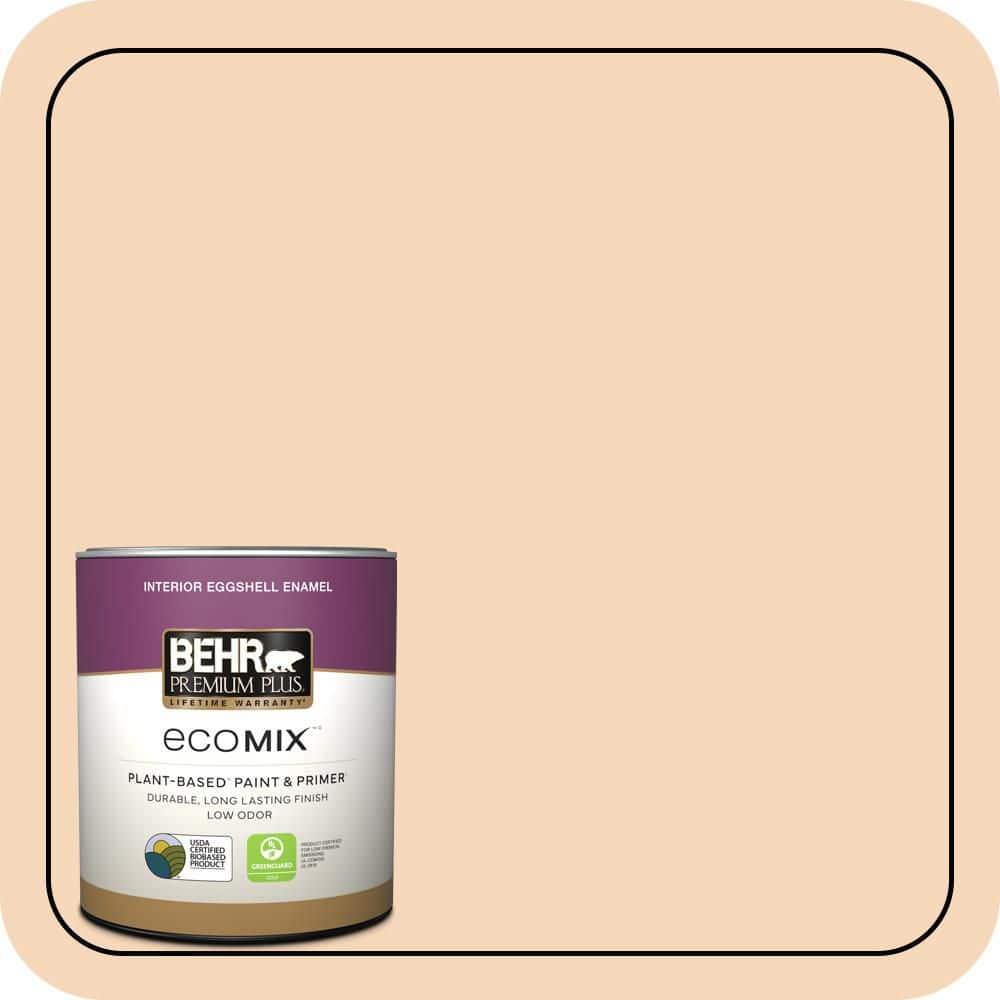 1 qt. #PPU4-11 Porcelain Peach Eggshell Enamel EcoMix Plant-Based Interior Paint & Primer price history on PriceWatchPro