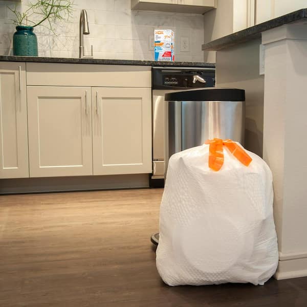 Nicole Home Collection Tall Kitchen Drawstring Trash Bags 13 Gal 50ct