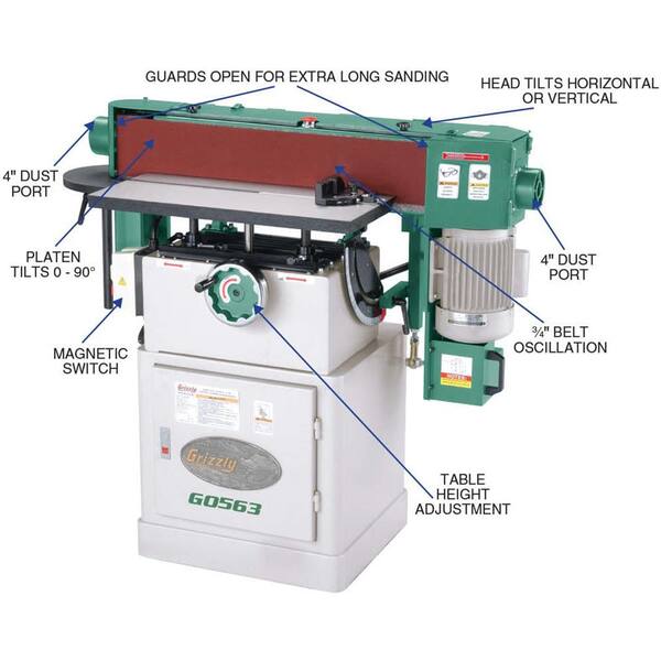 Grizzly oscillating belt sander discount