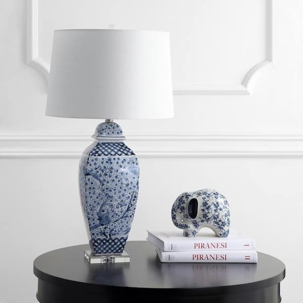 Braeden 30 in. Blue/White Table Lamp