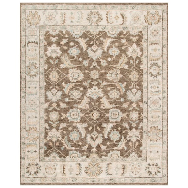 Samarkand 10 ft. x 14 ft. Beige/Brown Oriental Area Rug