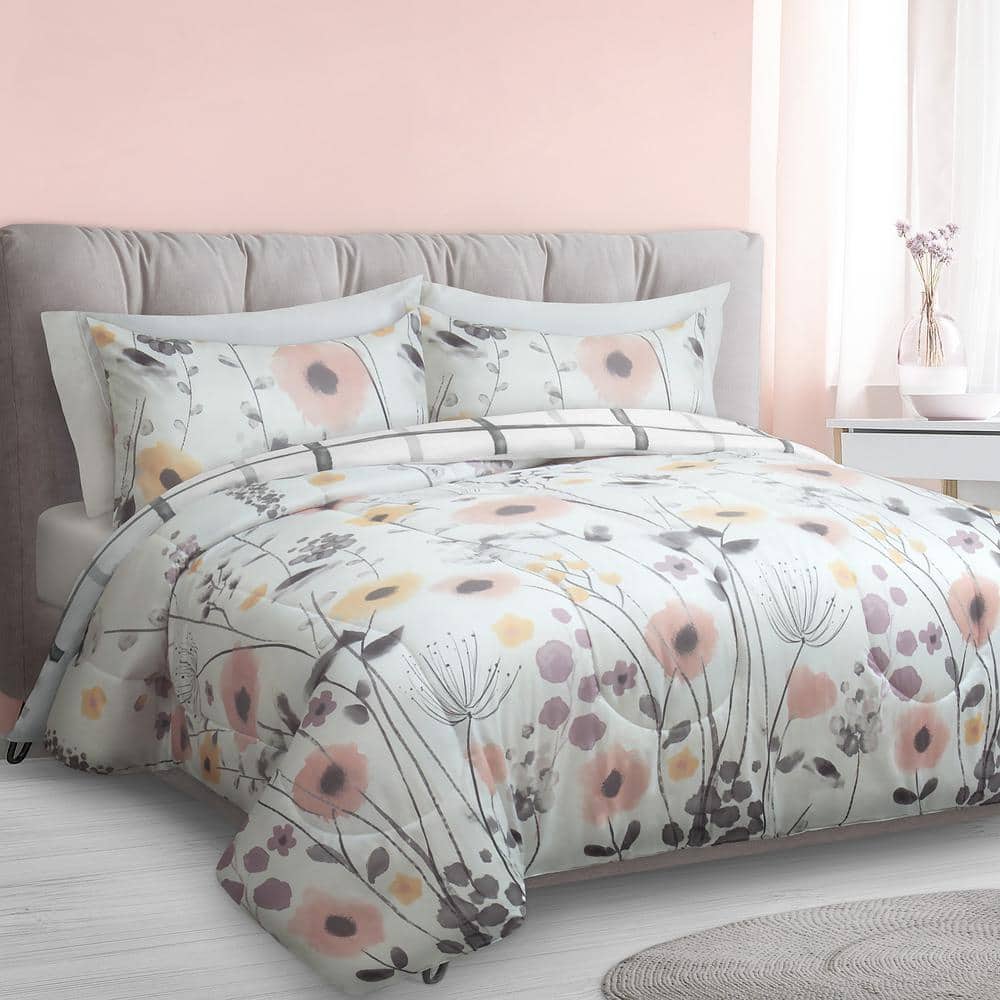 Safdie and Co. Multi-Colored Floral Twin Polyester Comforter Only