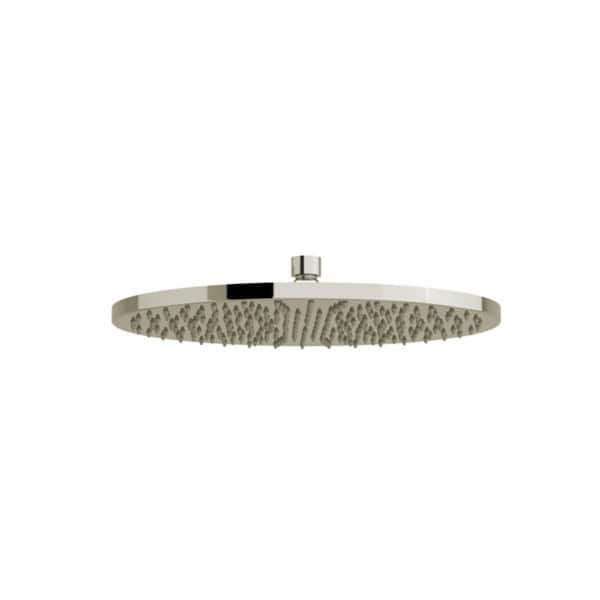 RIOBEL 1-Spray Pattern 12 in. Wall Mount Fixed Showerhead in Polished Nickel