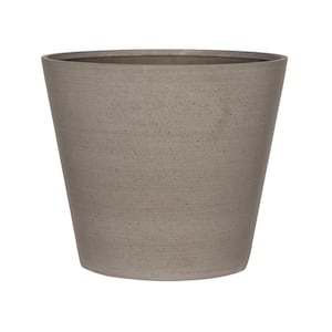 22.83 in L Clouded Grey Sandstone Indoor/Outdoor Medium Size Bucket Planter, Plant Pots, Modern Planter