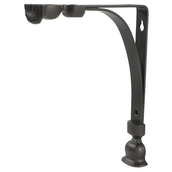 Rubbermaid Tulip Decorative Bronze Shelf Bracket (2-Pack)