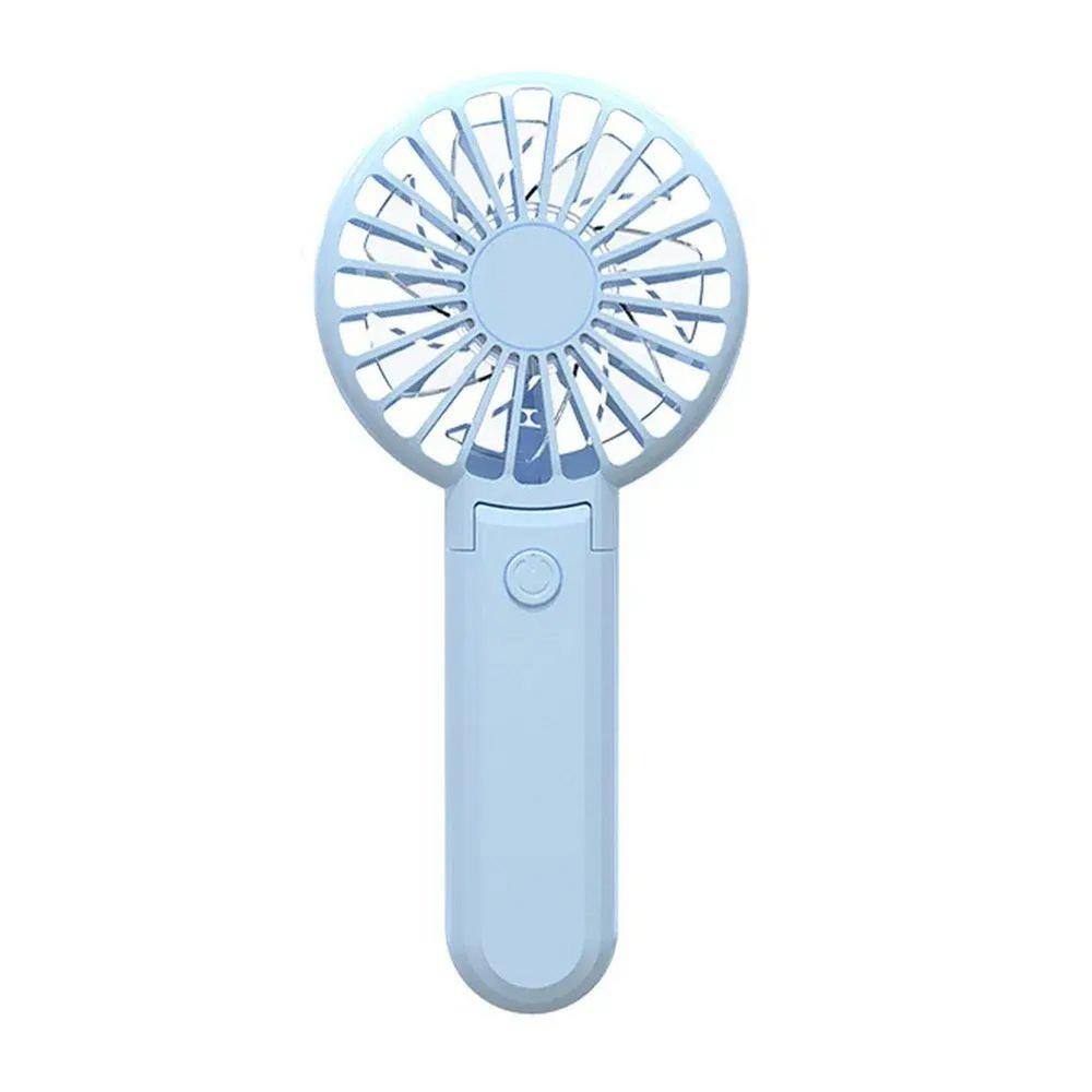 Portable 300 mAh Battery USB Rechargeable 3.5 in. 3 Fan Speeds Desk Fan in Blue with 180 Foldable, Quiet and Strong Wind price history on PriceWatchPro