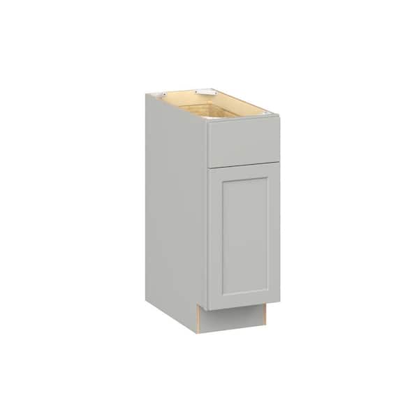 Emerson Whisper Gray ADA Base with Right door Ready to Assemble Kitchen Cabinet (12 in. W x 32.5 in. H x 24 in. D)