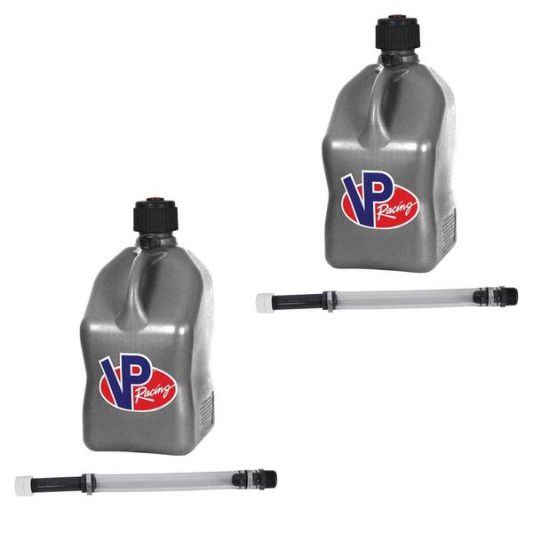 Unbranded 5 Gal. Motorsport Racing Fuel Gas Can (2-Pack) and 14 in. Hose (2-Pack)