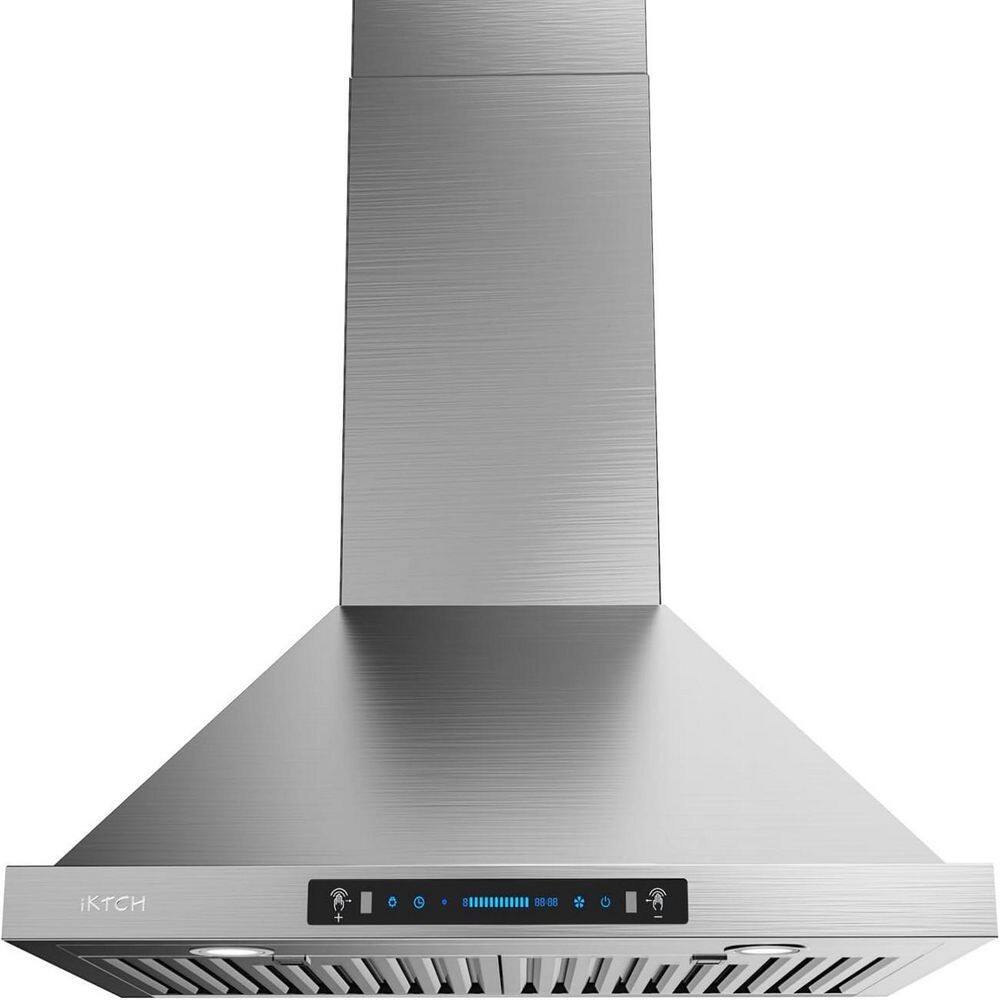 30 in. 900 CFM Ducted/Ductless Convertible Wall Mount Range Hood in Stainless Steel w/ Gesture Sensing and Touch Control price history on PriceWatchPro
