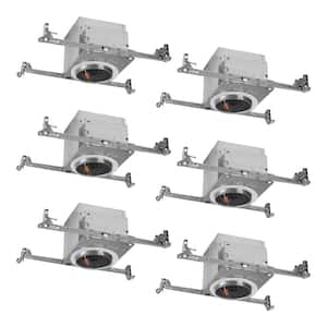 H995 4 in. Aluminum LED Recessed Lighting Housing for New Construction Ceiling, T24, IC Rated, Air-Tite (6-Pack)