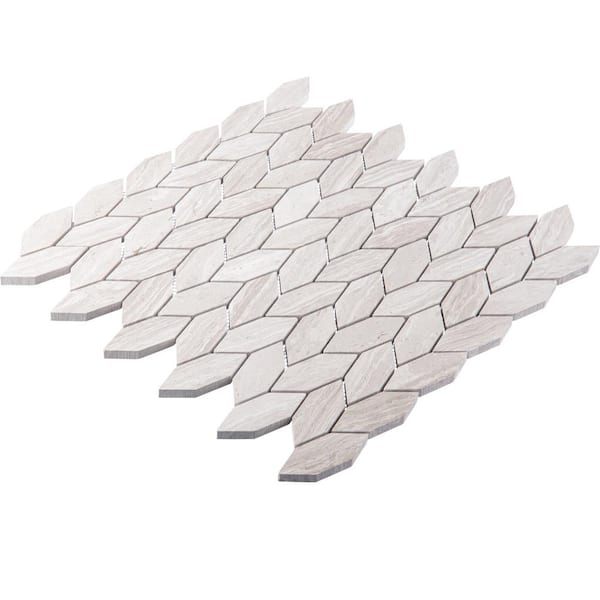 Channing Clai Elongated Hex Tan 12 in. x 12 in. Smooth Natural Stone Mosaic Wall and Floor Tile (5.3 sq. ft./Case)