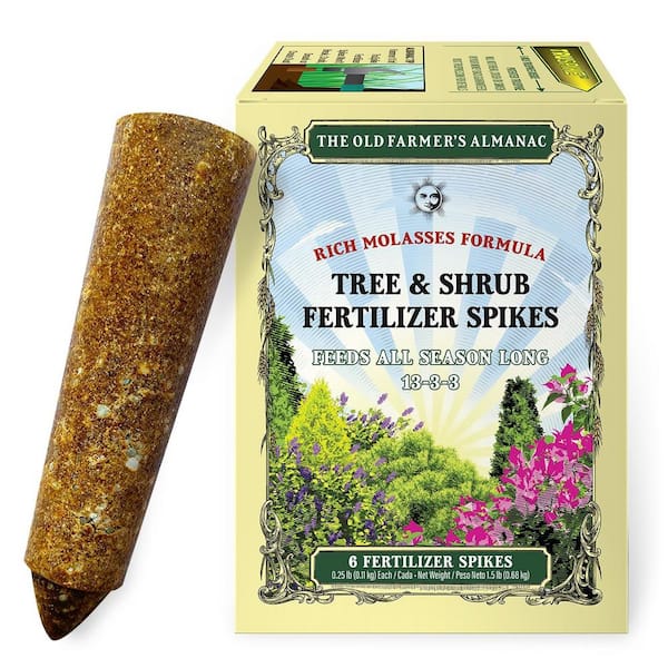 SIMPLYGRO Old Farmer's Almanac 1.5 lbs. Natural Tree and Shrub Fertilizer Spikes (6-Count TruSpikes)