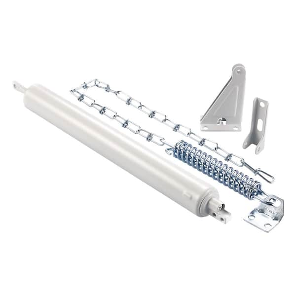 IDEAL SECURITY Standard Storm Door Closer with Wind Chain in White