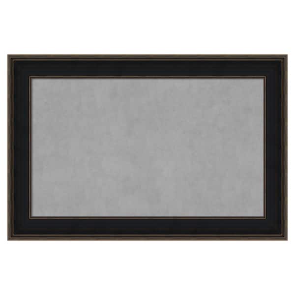 Amanti Art Mezzanine Espresso 48 in. x 32 in. Framed Magnetic Board