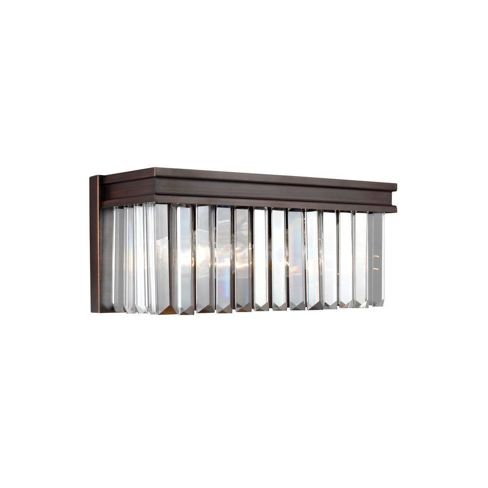 Alturas Chrome Cylinder 2-Light Wall Sconce with Etched White Glass