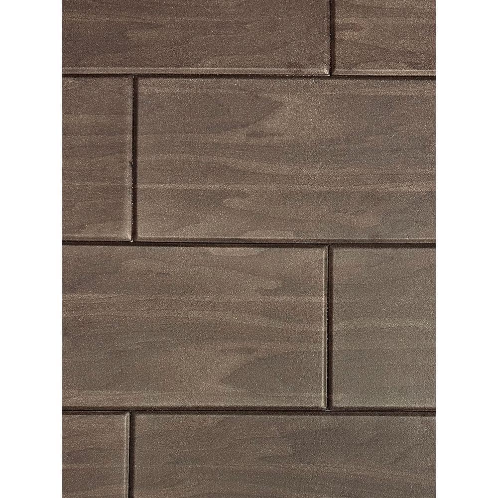 A La Maison Ceilings Coffee Brown 0.5 ft. x 3 ft. Glue up Foam Wood Ceiling Tile Planks (19.5 sq. ft./case)