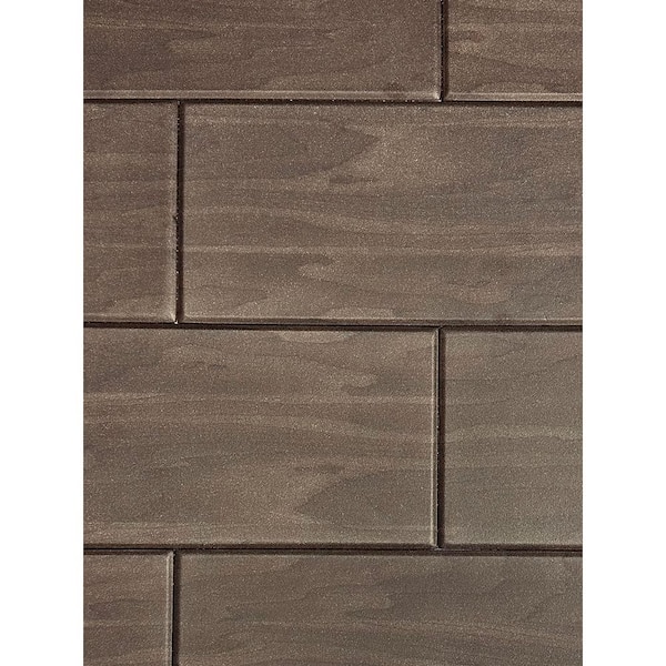 Coffee Brown 0.5 ft. x 3 ft. Glue Up Foam Wood Ceiling Planks (156 sq. ft./case)