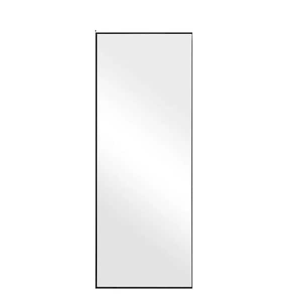 Unbranded 24 in. W x 65 in. H Full Length Rectangular Framed Black Mirror