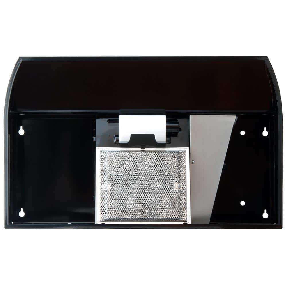 36-Inch Black Convertible Under Cabinet Range Hood