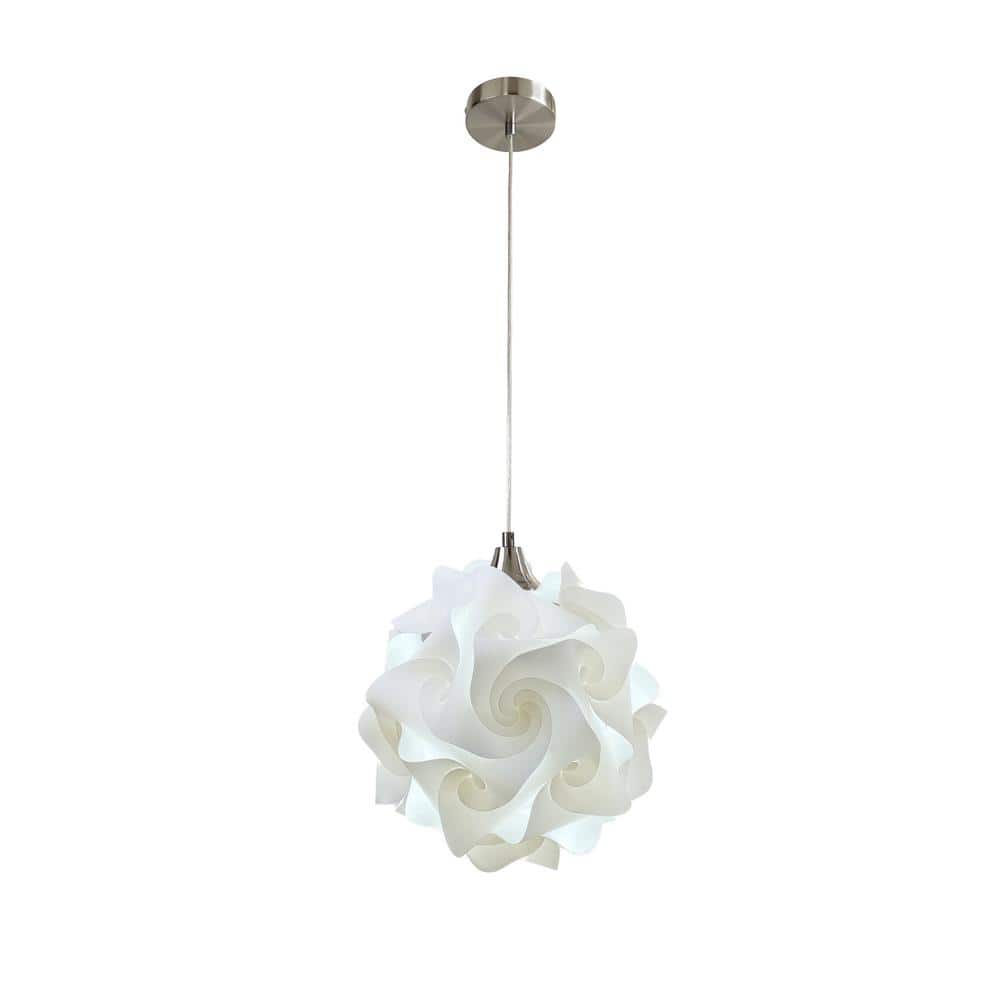 Hado 1-Light White Pendant Globe