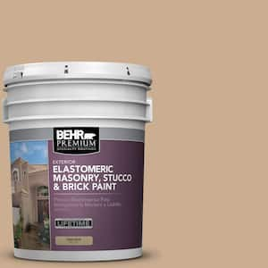 5 gal. #PFC-23 Tan Elastomeric Masonry, Stucco and Brick Exterior Paint