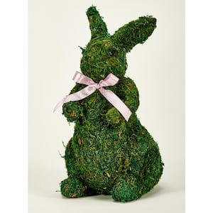 11 in. Tabletop Moss Easter Bunny