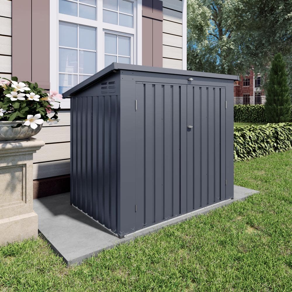 5 ft. W x 3 ft. D x 4.5 ft. H Metal Horizontal Storage Shed in Gray price history on PriceWatchPro