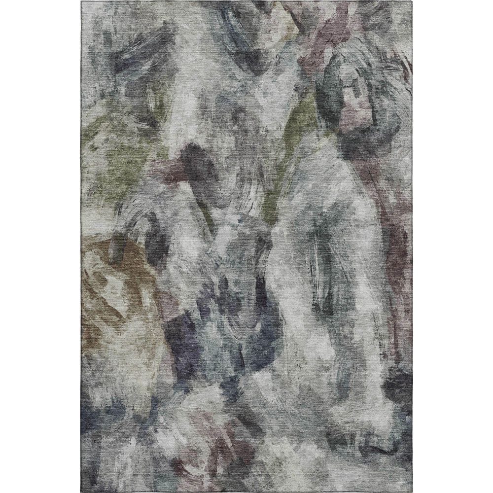 Mayfield Premium Machine Washable Abstract AMF2204 Gray 10 ft. x 14 ft. Area Rug price history on PriceWatchPro