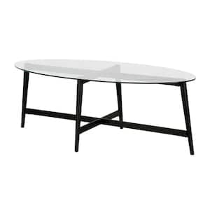 Olson 18 in. Blackened Bronze Oval Coffee Table