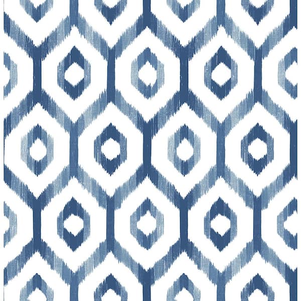 Lucia Blue Diamond Paper Strippable Roll Wallpaper (Covers 56.4 sq. ft.)