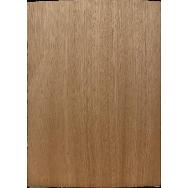 PureEdge 48 in. x 96 in. Khaya/Mahogany Real Wood Veneer with 10 mil Paperback