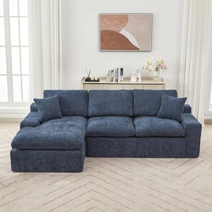 Harper & Bright Designs 107.9 in. Chenille Cloud Sectional Sofa
