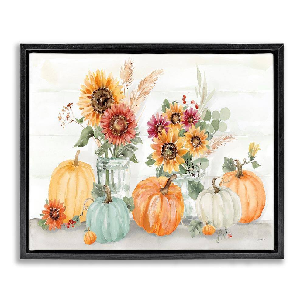 Autumn Ramble Country Bouquets by Katrina Pete Black Floater Frame Graphic Nature Art Print 31 in. x 25 in. price history on PriceWatchPro