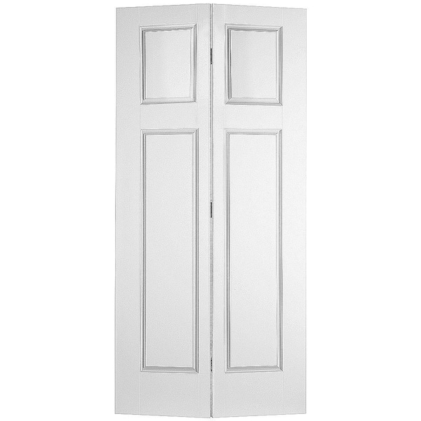 Masonite Glenview Smooth 4-Panel Hollow Core Primed Composite Interior Closet Bi-fold Door