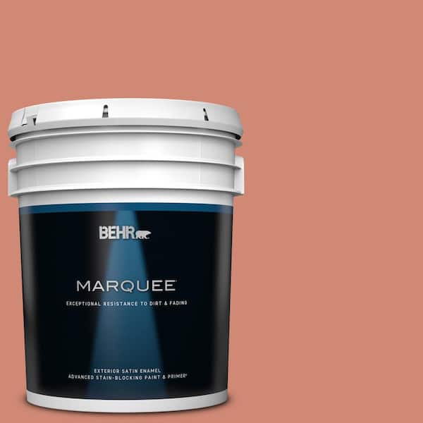 BEHR MARQUEE 5 gal. Home Decorators Collection #HDC-WR16-02 Rosy Copper Satin Enamel Exterior Paint & Primer