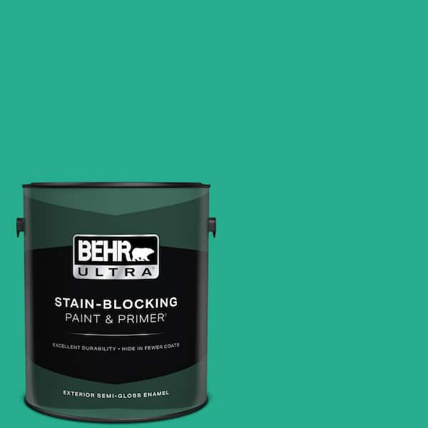 BEHR ULTRA 1 gal. #P430-5 Enchanted Wells Semi-Gloss Enamel Exterior Paint & Primer