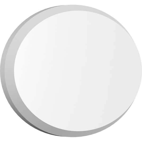 Ekena Millwork 1/2 in. x 8 in. x 5 1/4 in. Standard Dalton Rosette with Beveled Edge Moulding