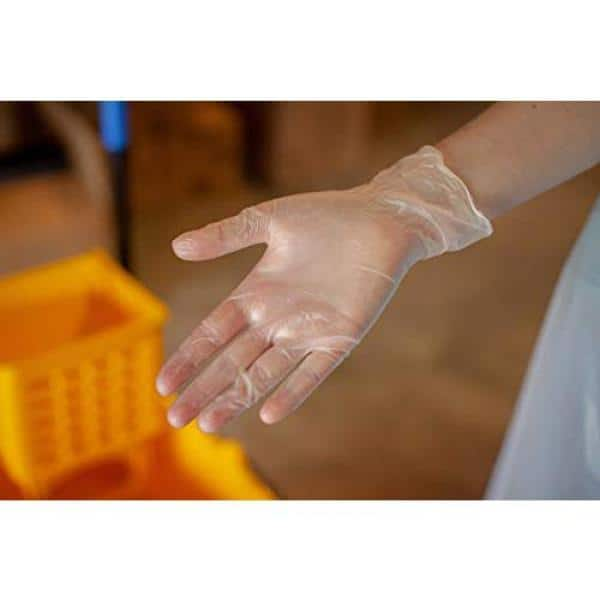 Disposable Food Handling Long Cuff Poly Gloves, 0.65g. 11.5 OSFM for Industry