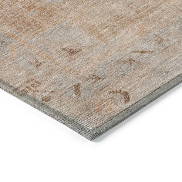 Chantille Machine Washable Indoor/Outdoor Abstract ACN1918 Copper 5 ft. x 7 ft. 6 in. Area Rug