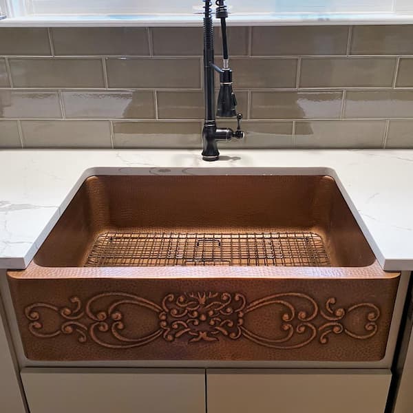 SINKOLOGY Ganku 33 in. Farmhouse Apron Front Undermount