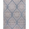 StyleWell Blue 8 ft. x 10 ft. Floral Indoor/Outdoor Area Rug 28017 ...