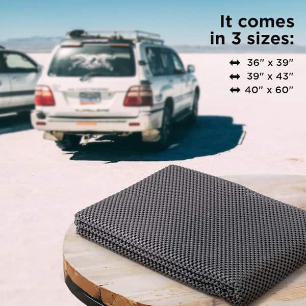 Mockins 40 in. x 60 in. Protective Black Car Roof Mat with Strong Grip and Extra Cushioning
