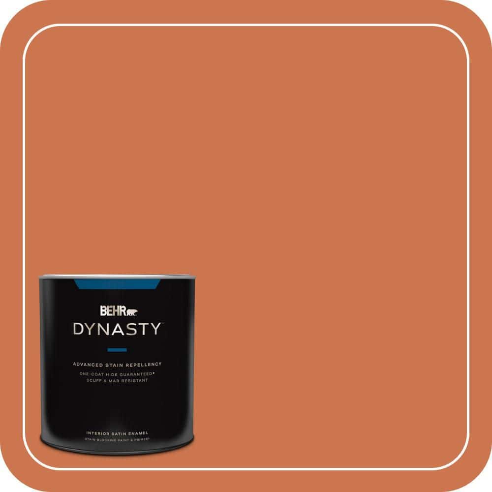 1 qt. #PMD-103 Sweet Carrot Satin Enamel Interior Stain-Blocking Paint & Primer price history on PriceWatchPro