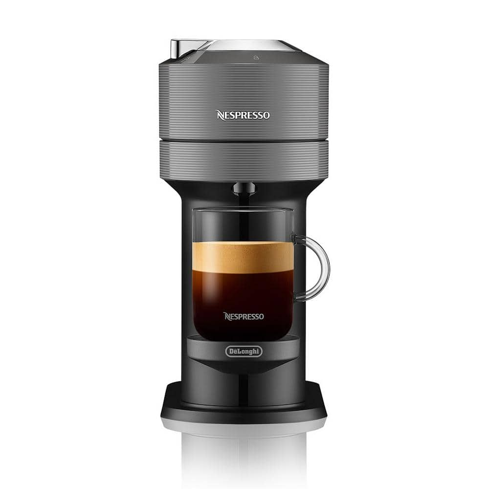 Nespresso Vertuo Next Dark Gray Single Serve Cup Espresso and Coffee Maker with Complimentary Starter Set Included ENV120GY The Home Depot