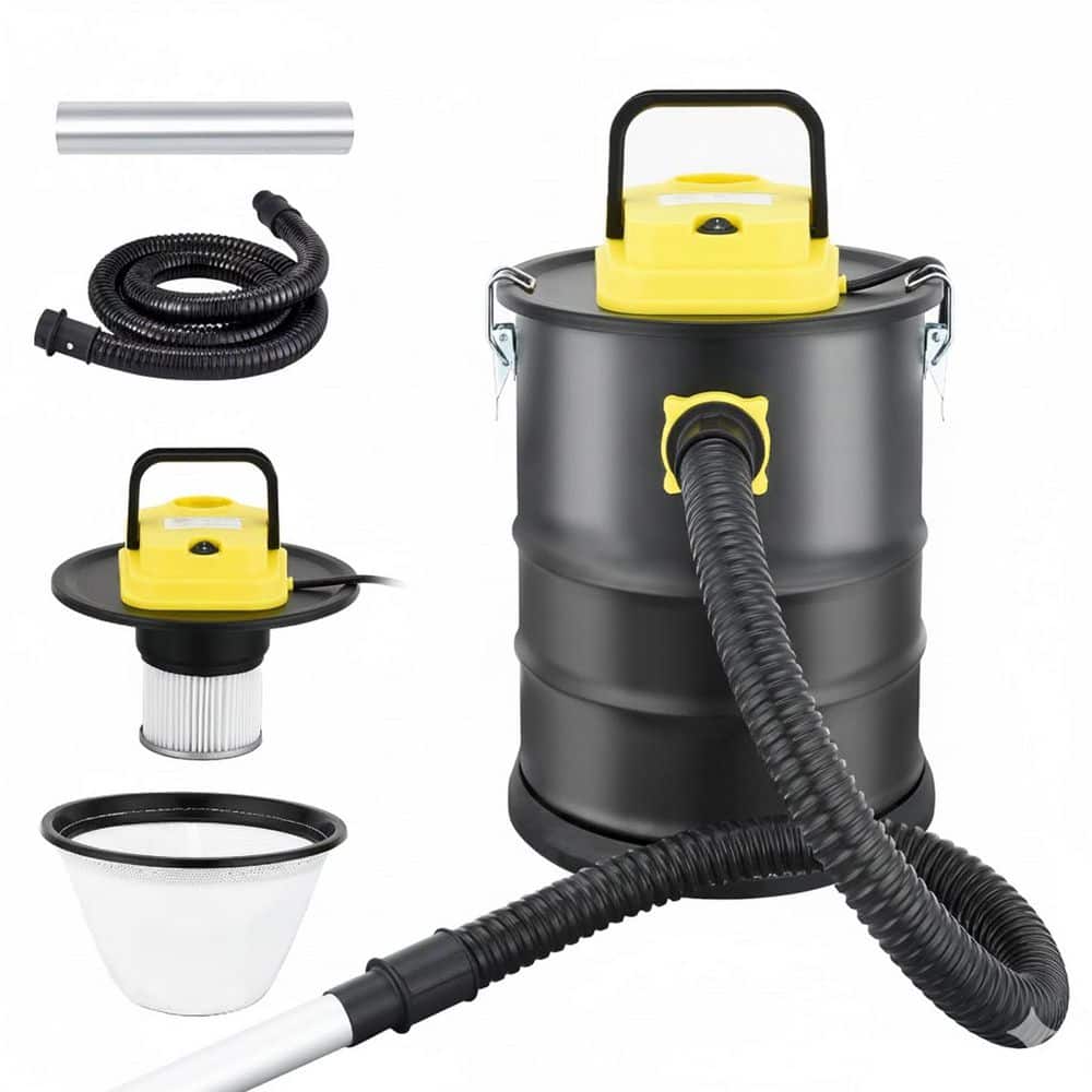 800W Lightweight Canister Vacuum Corded with HEPA Filter Recommended for Ashes, Sawdust, Wet Ash 2.6 Gallon Black price history on PriceWatchPro