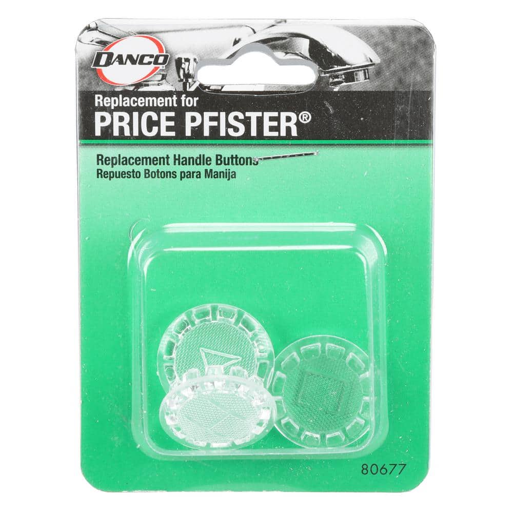 Clear Acrylic Index Button Set for Pfister Faucets